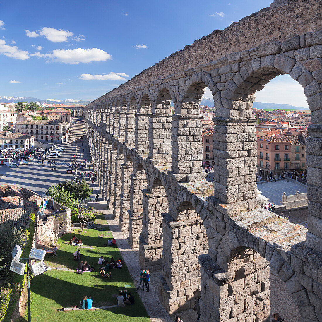 Roman Aqueduct, UNESCO World Heritage Site, Segovia, Castillia y Leon, Spain, Europe