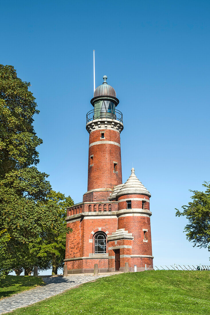 Holtenau Lighthouse, Kiel, Baltic coast, Schleswig-Holstein, Germany