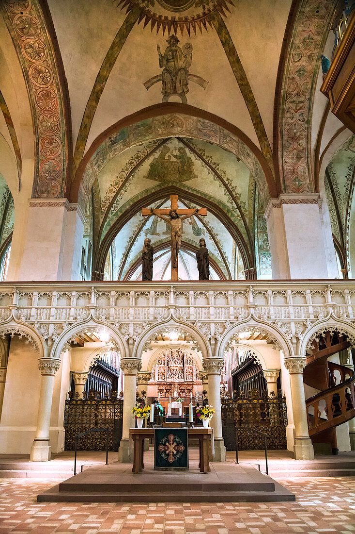 Innenansicht Dom, Bordesholmer Altar, Schleswig, Schlei, Ostsee, Schleswig-Holstein, Deutschland