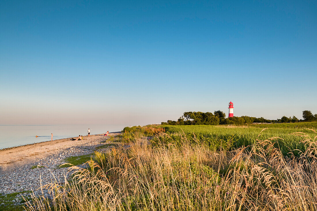 Falshoeft Lighthouse, Falshoeft, Angeln, Baltic coast, Schleswig-Holstein, Germany