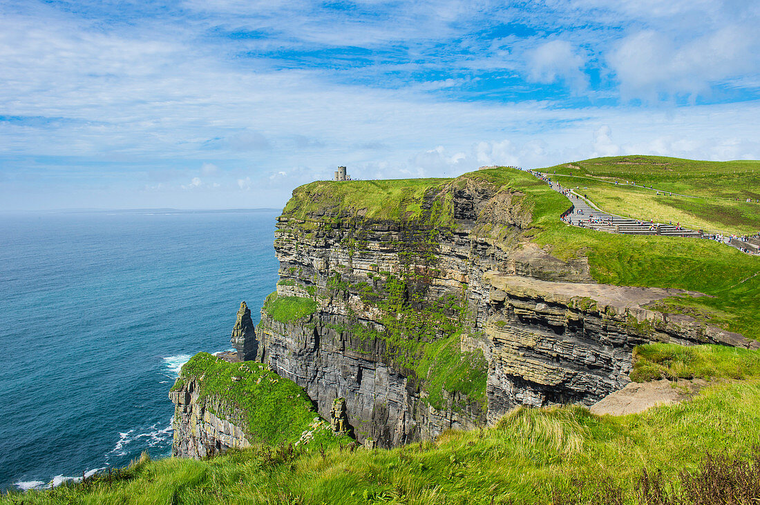 Cliffs of Moher, The Burren, County Clare, Munster, Republic of Ireland, Europe