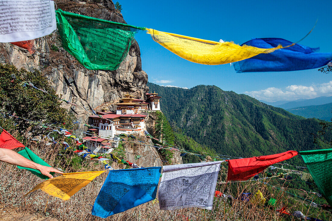 Taktsang Palphug Monastery (also known as Tiger's Nest),is a prominent Himalayan Buddhist sacred site and temple complex located in the cliffside of the upper Paro valley, in Bhutan