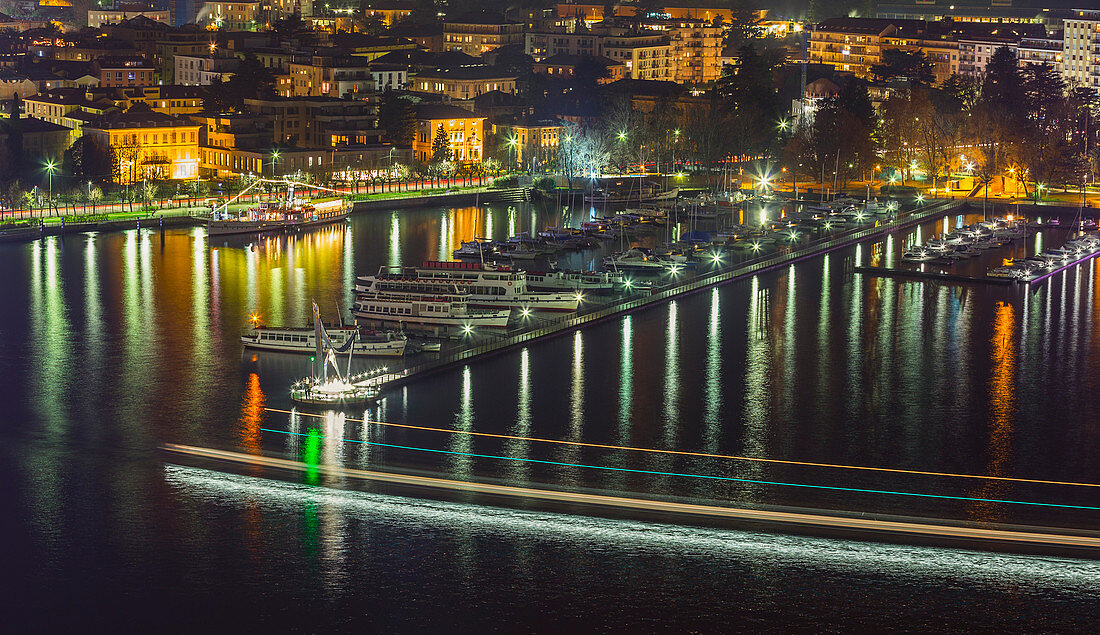 Lichter von Como, Comer See, Lombardei, Italien, Europa