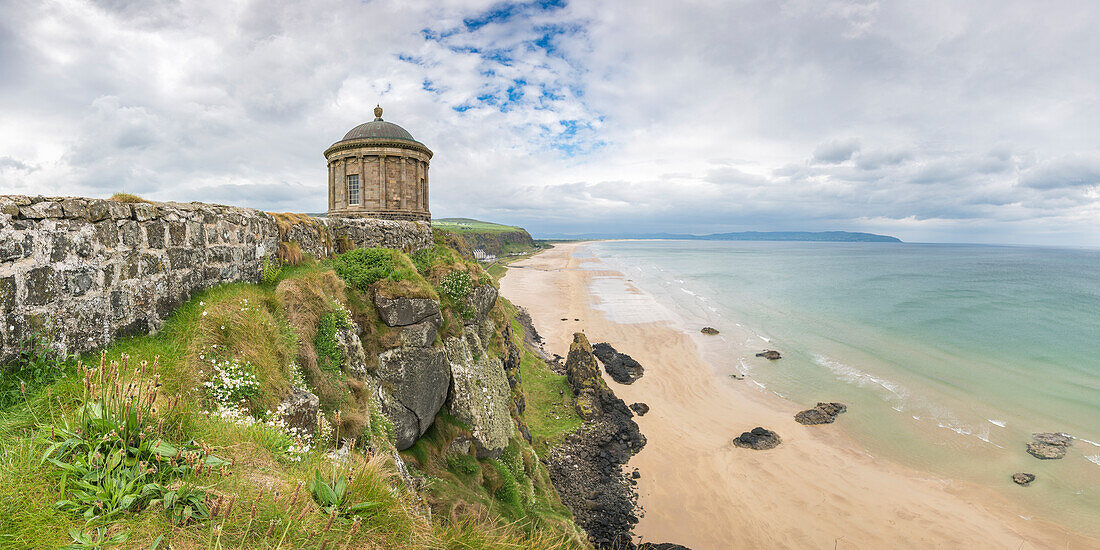 Mussenden-Tempel, Castlerock, Grafschaft Antrim, Ulster-Region, Nordirland, Vereinigtes Königreich.