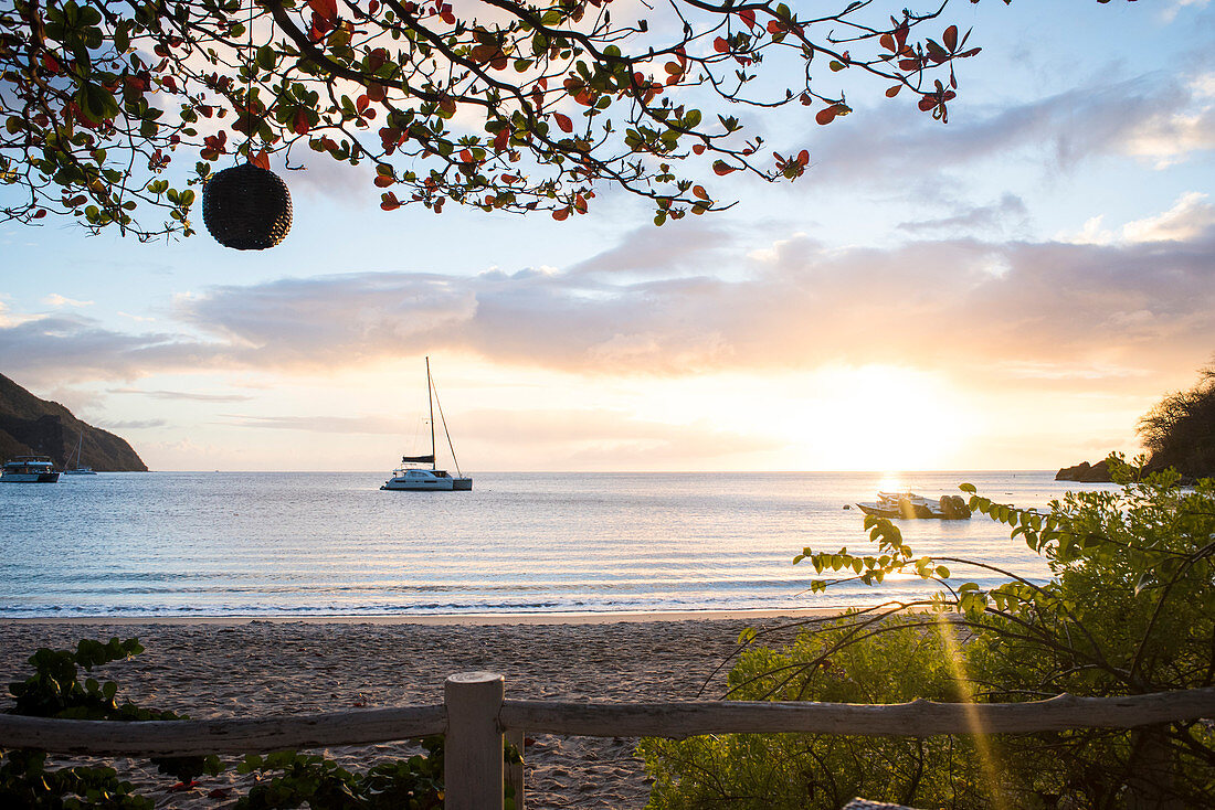 Sailing cruise through the Windward Islands of the Lesser Antilles of the Caribbean