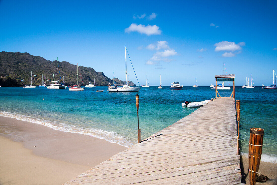 Sailing cruise through the Windward Islands of the Lesser Antilles of the Caribbean