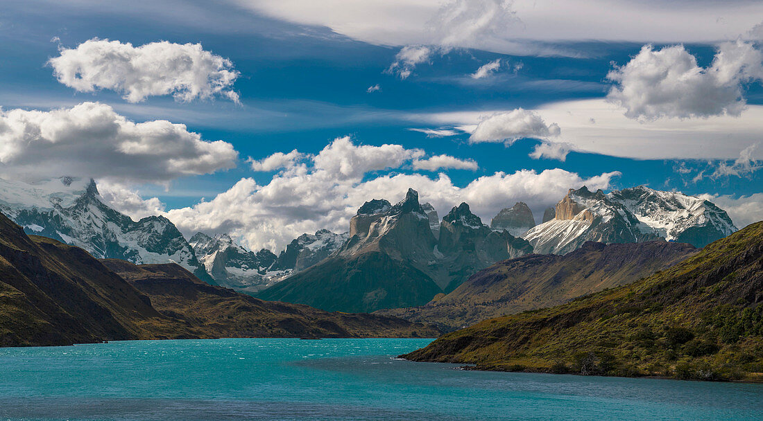 Landscape of Torres del Paine National park, Magallanes y de la Antarctica Chilena, Chile