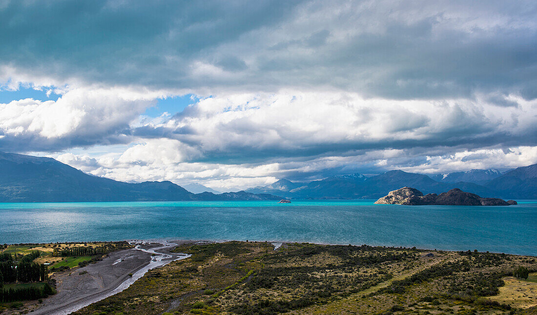 Insel am Lago Gral Carrera, Provinz General Carrera, Chile