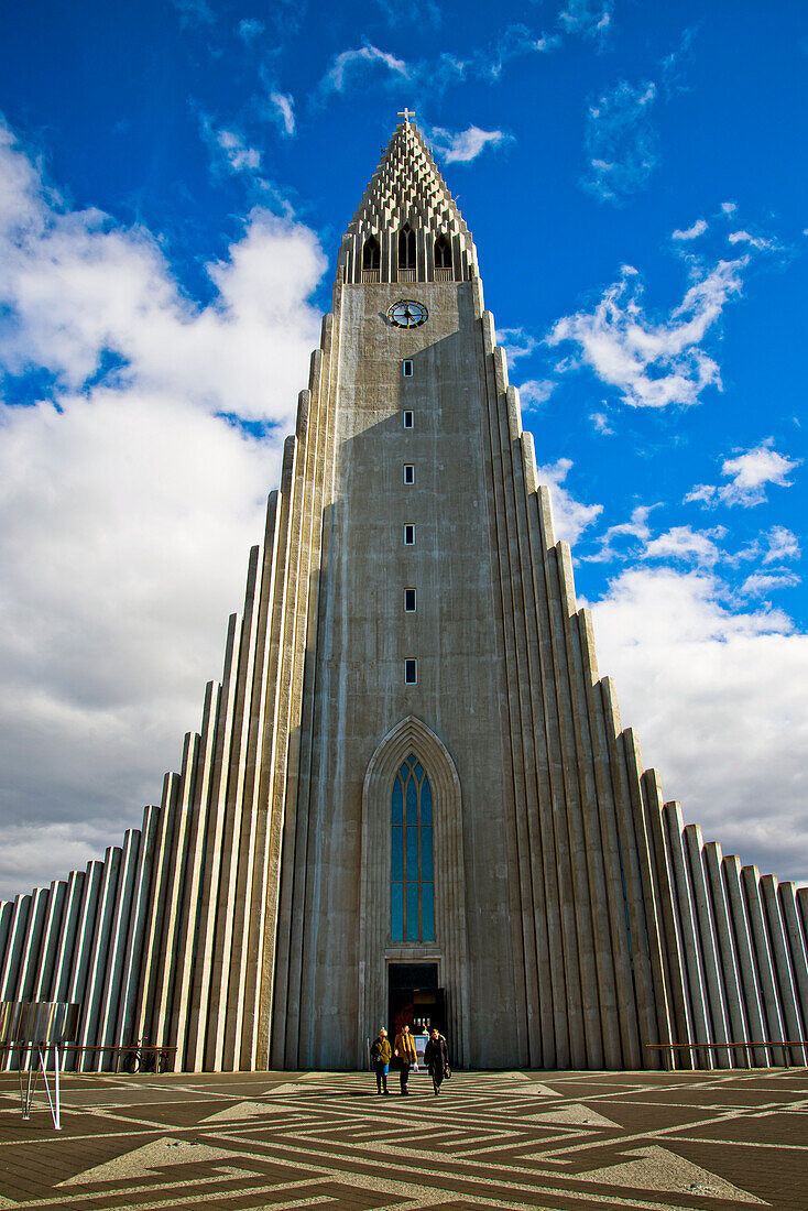 Hallgrimskirkja Kirche in der Innenstadt von ReykjavÃk, Island