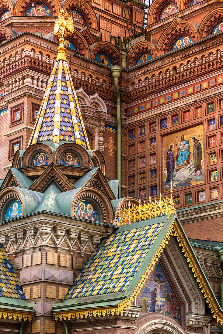 Church Of The Savior On Spilled Blood, Saint Petersburg, Russia, Europe