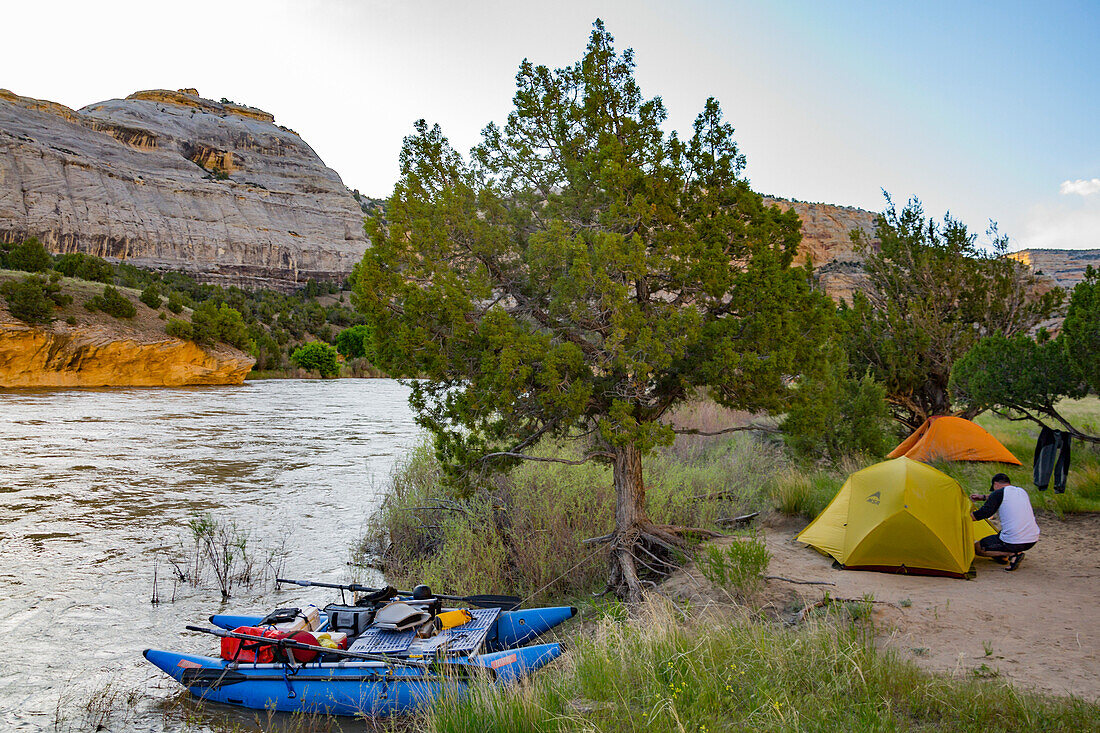 Camping Near Yampa And Green Rivers In Utah, Usa