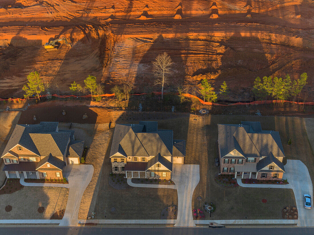 New Residential Housing, Snellville, Georgia. Photographed from a drone.