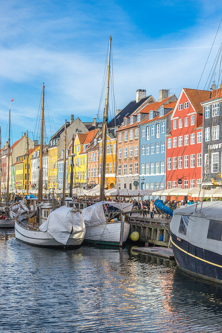 Copenhagen, Hovedstaden, Denmark, Northern Europe, The colored houses of Copenaghen