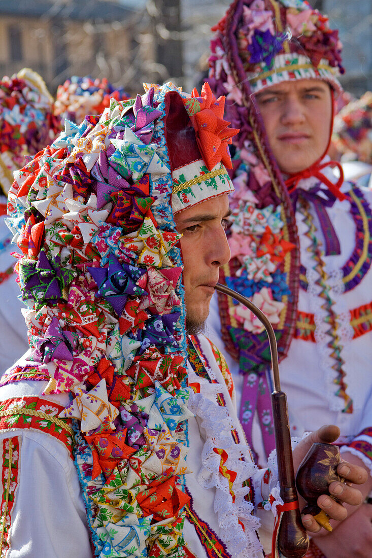 Varaita valley,Cuneo,Sampeyre,Piedmont,Italy, Alpine carnival La Baio di Sampeyre