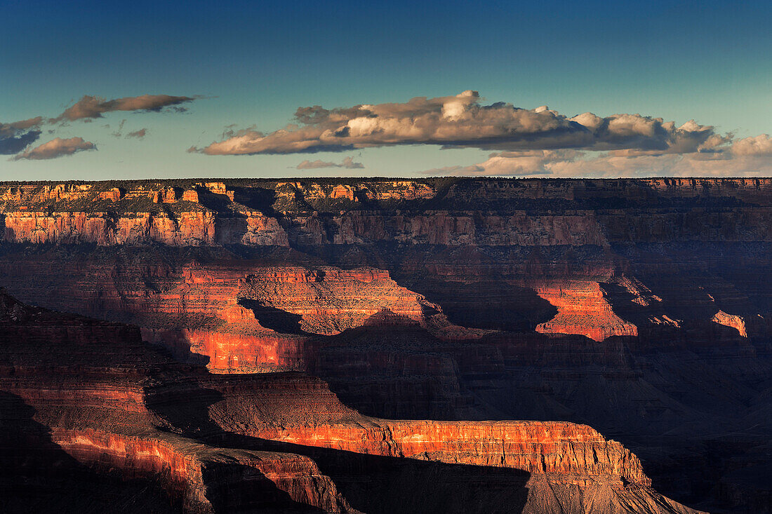 sunset at the Grand Canyon, Arizona, USA