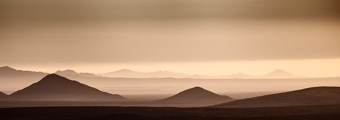 sunset in karas region, karas region, namibia, africa