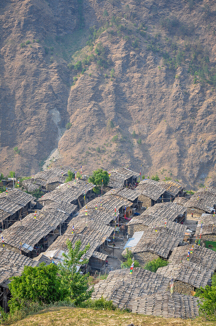 Gatlang village in Rasuwa district, Bagmati region,Nepal,Asia