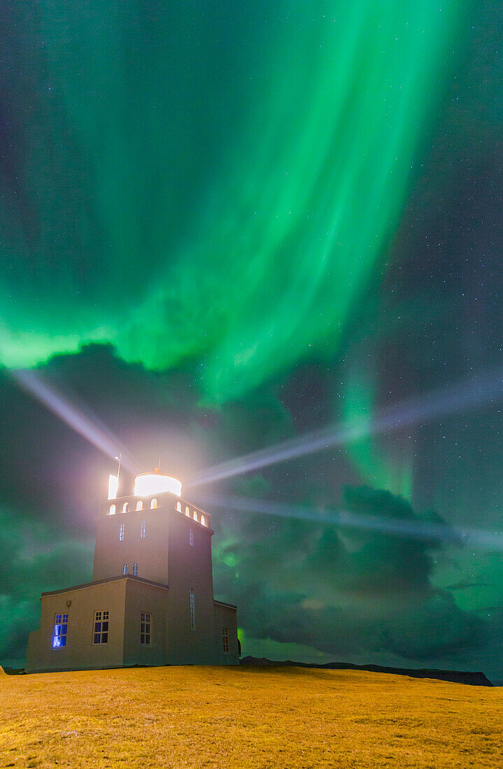 Leuchtturm Dyrhòlaey, Vik Í Myrdal, Island