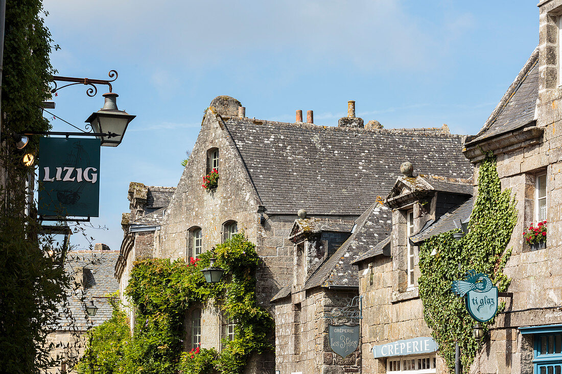 Houses in Locronan, Finistère, Brittany, France