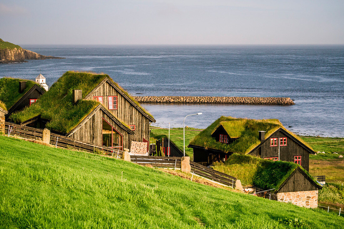 Dorf Kirkjubour, Färöer, Dänemark