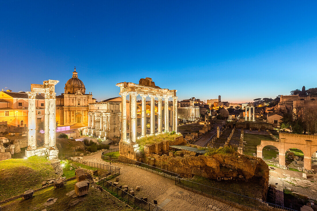 Italien, Lazio, Rom, Forum Romanum von Capitolium