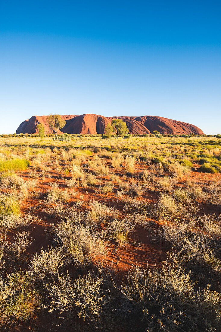 Uluru (Ayers-Felsen), Uluru-Kata Tjuta Nationalpark, Nordterritorium, Zentralaustralien, Australien