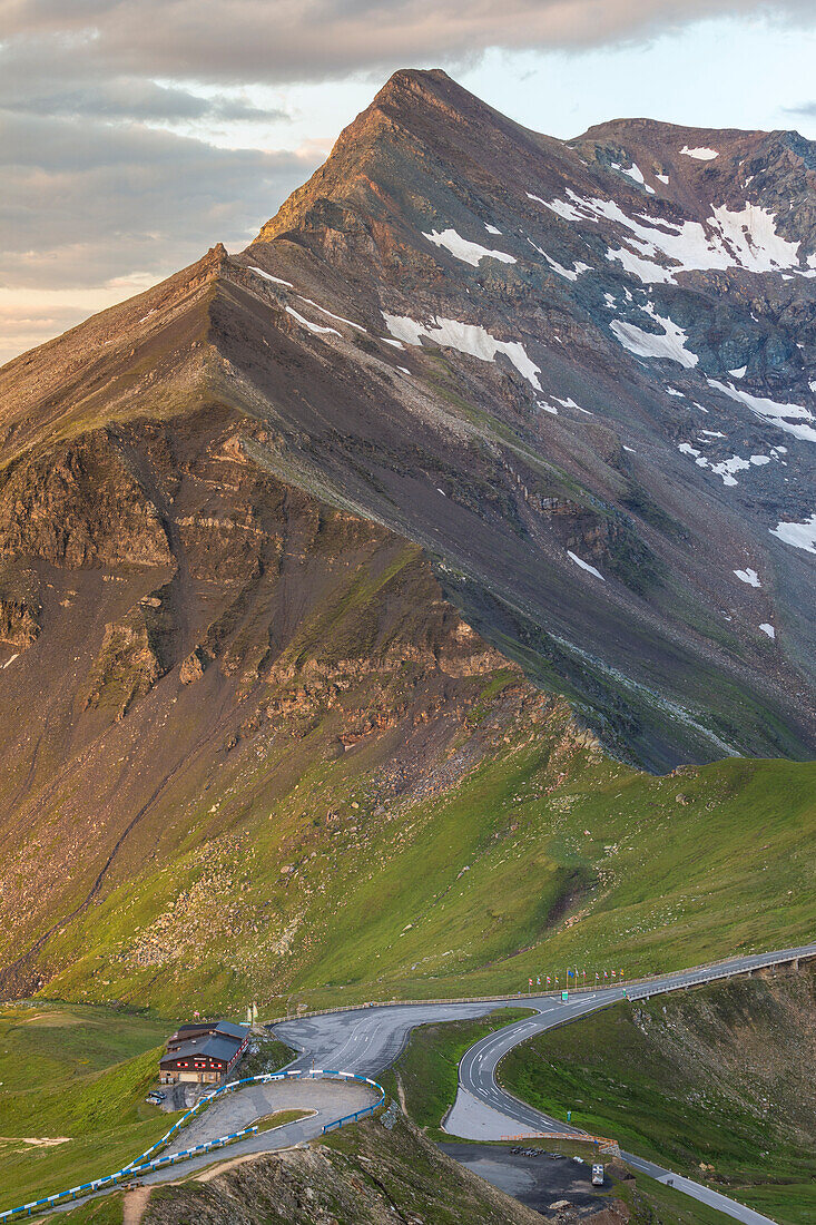 Die Hohe Tauern Grossglockner Hochalpenstraße vom Aussichtspunkt Edelweiss Spitze, Fusch, Fuschertal, Salzburger Land, Österreich