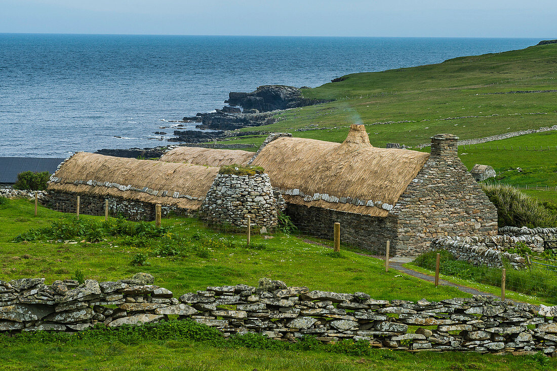 Historisches Croft House Museum, Shetlandinseln, Schottland, Vereinigtes Königreich, Europa