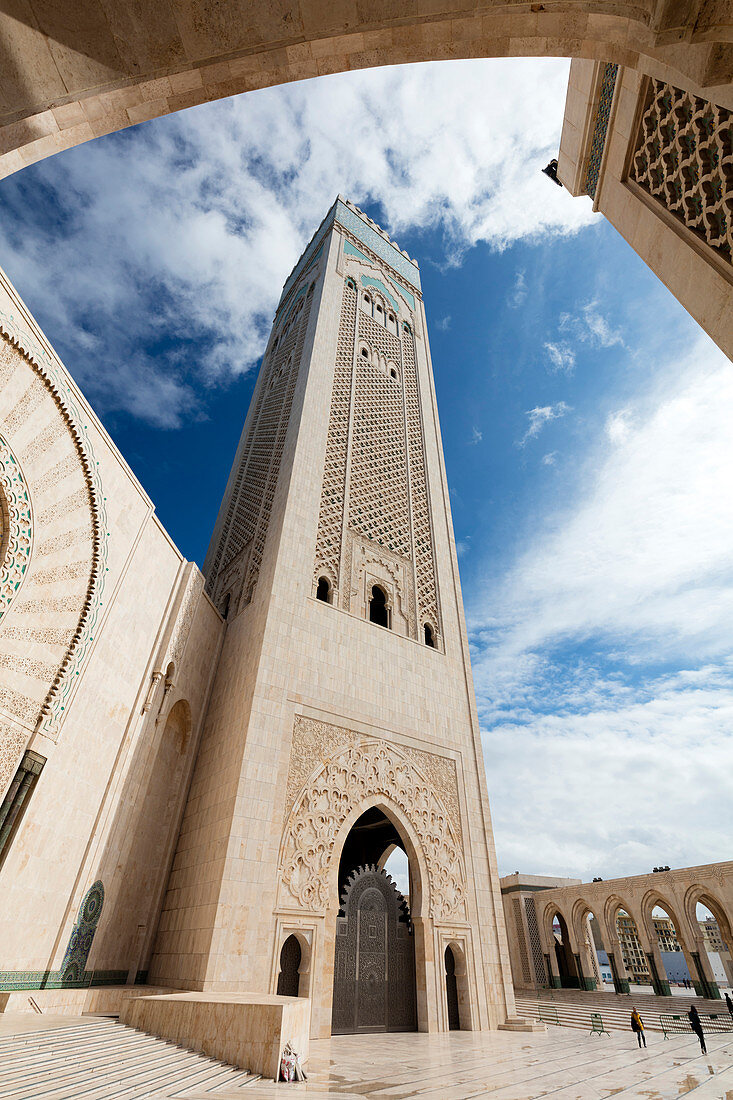 Hassan-II.-Moschee ,Grande Mosquee Hassan II, Casablanca, Marokko, Nordafrika, Afrika