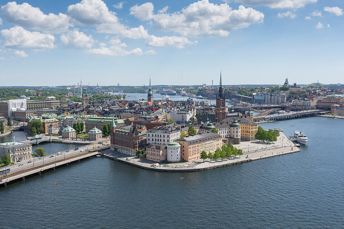 View of Riddarholmen Town Hall Tower, Stockholm, Sweden, Scandinavia, Europe