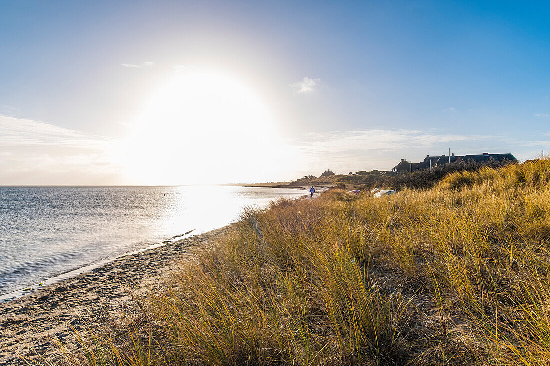 Sonnenaufgang Wattseite in der Bucht von Munkmarsch auf der Insel Sylt, Sylt, Schleswig-Holstein, Norddeutschland, Deutschland