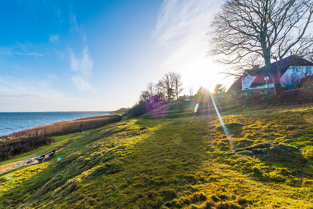 Sonnenaufgang Wattseite in der Bucht von Keitum auf der Insel Sylt, Sylt, Schleswig-Holstein, Norddeutschland, Deutschland