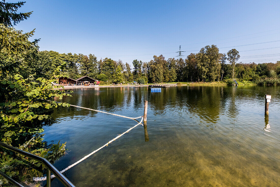 FKK Sommerbad Volksdorf bei Hamburg, Nordeutschland, Deutschland