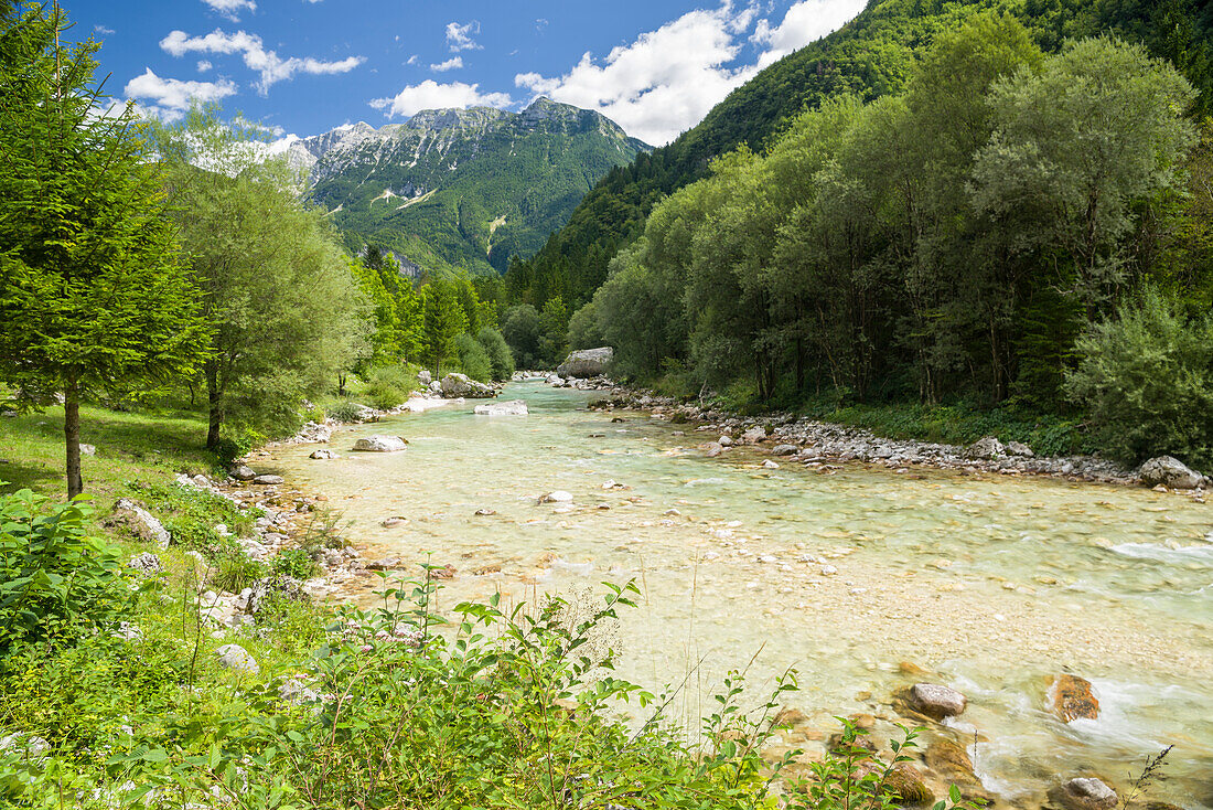 River Soca, Gorenjska, Upper Carniola, Triglav National Park, Julian Alps, Slovenia