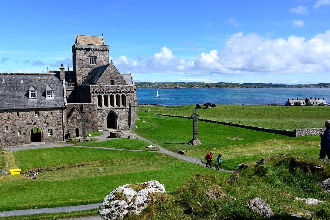 Abteikirche auf der Insel Iona, Südteil der Insel Mull, Schottland