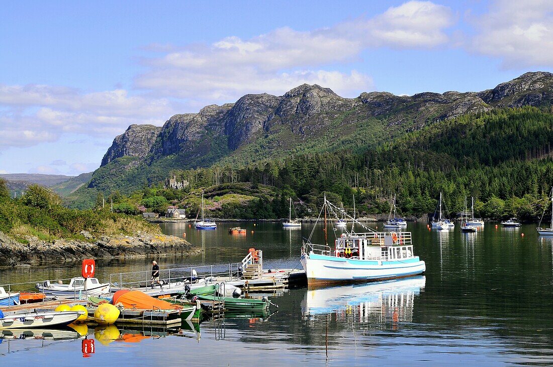 Fischerboot, Plockton am Loch Carron, Schottland