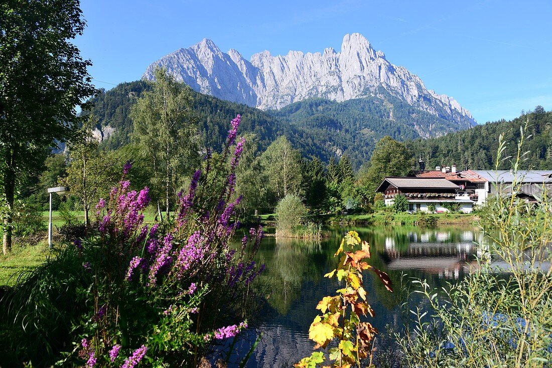 Wilder Kaiser, Griesenau am Kaisertal bei Sankt Johann, Tirol, Österreich