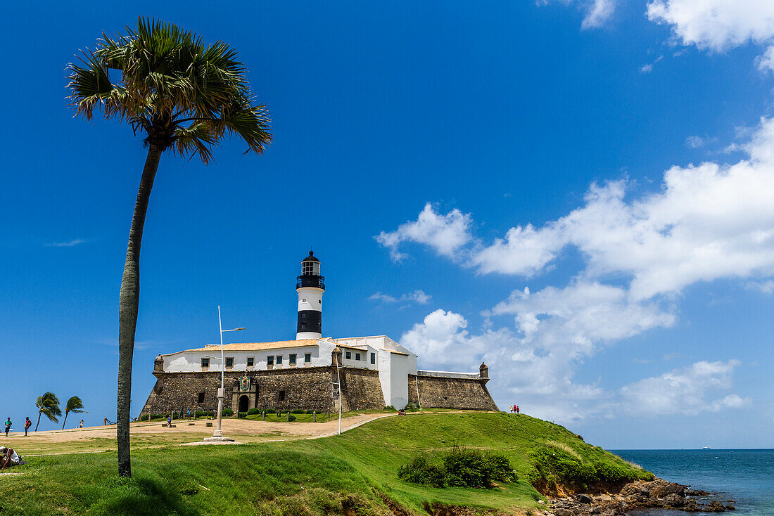 Farol da Barra lighthouse in Salvador, Bahia, Brazil