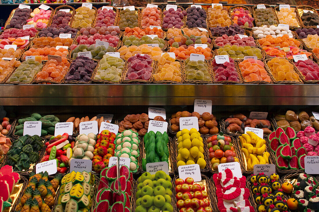 Spanien, Katalonien, Barcelona, ??Boqueria-Markt.