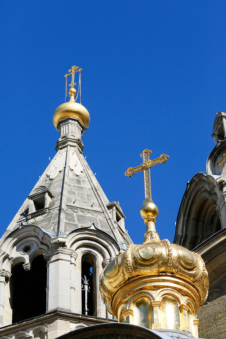 France, Paris. 8th district. Orthodox Alexander Nevsky Cathedral.