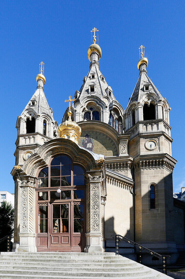 France, Paris. 8th district. Orthodox Alexander Nevsky Cathedral.