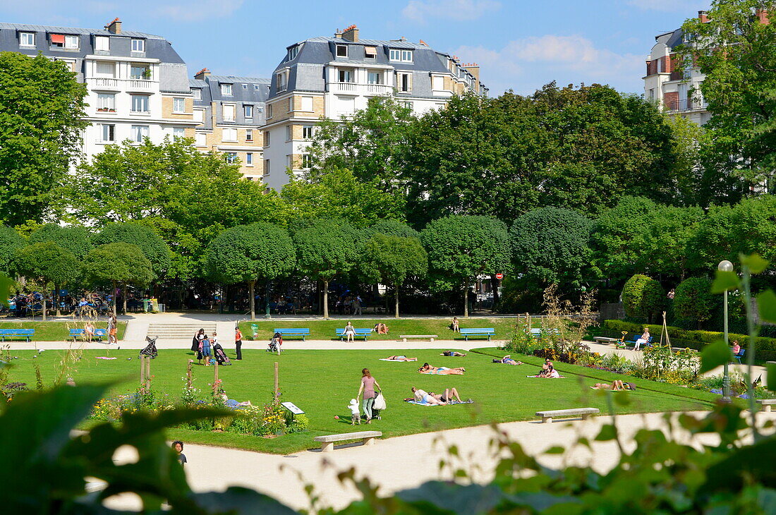 Frankreich, Paris, 15. Arrondissement, öffentlicher Garten Saint Lambert