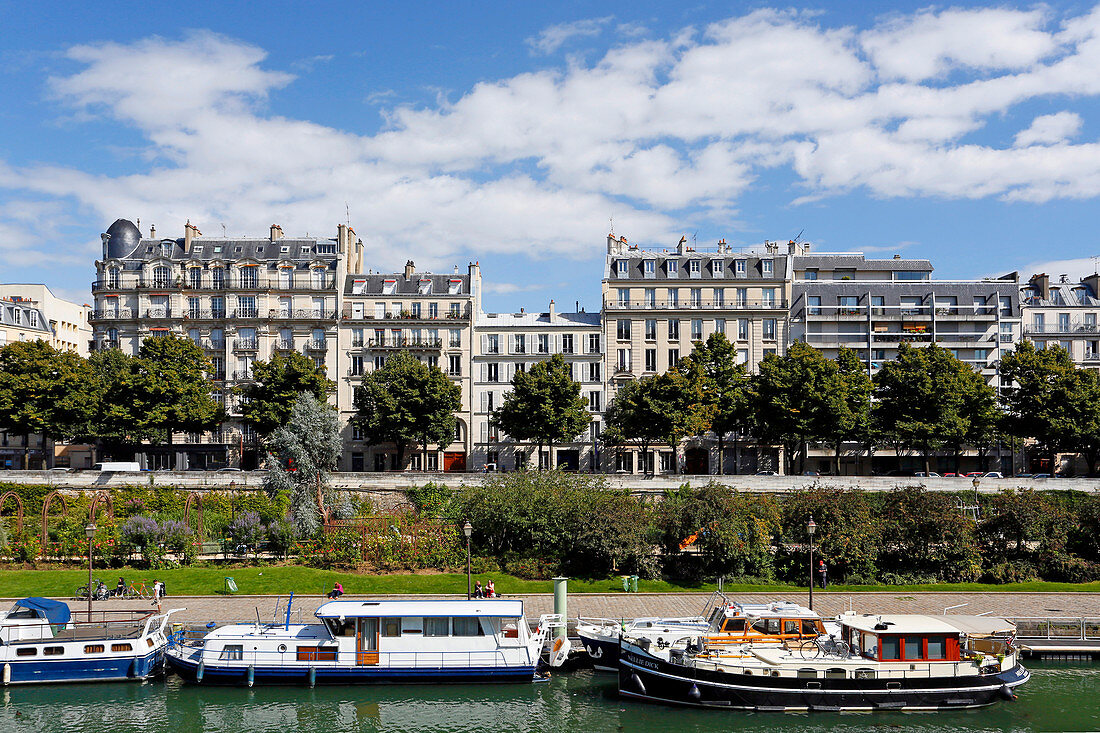 Frankreich, Paris, 4. Bezirk, Port de l'Arsenal.