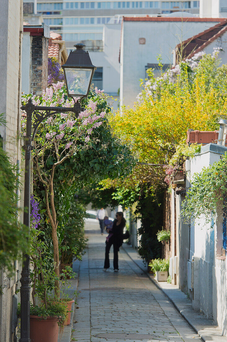 France. Paris 13th district. Passage Bourgoin