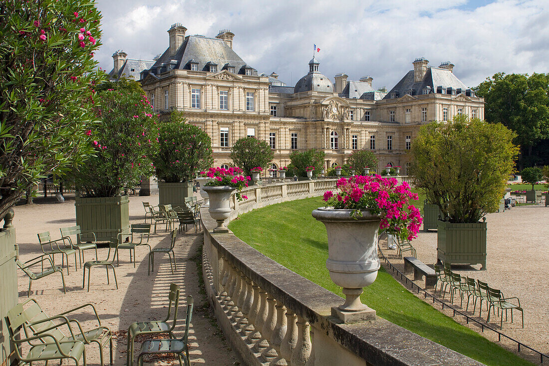 Frankreich, Paris, 6. Bezirk, Jardin du Luxembourg, Palace du Luxembourg, Senat.