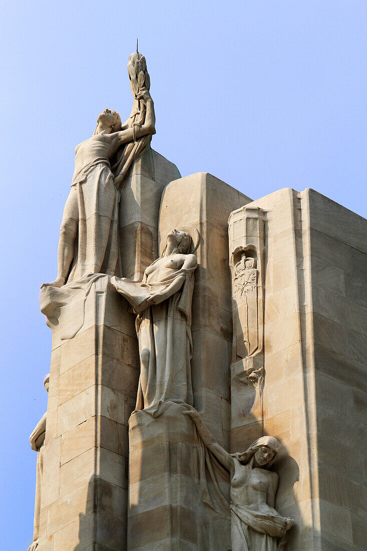 France, Northern France, Vimy, World War I memorial.