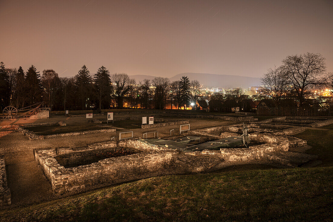 UNESCO World Heritage Limes roman border, roman fortress Aalen, Limes Museum in Aalen, Ostalb province, Baden-Wuerttemberg, Germany