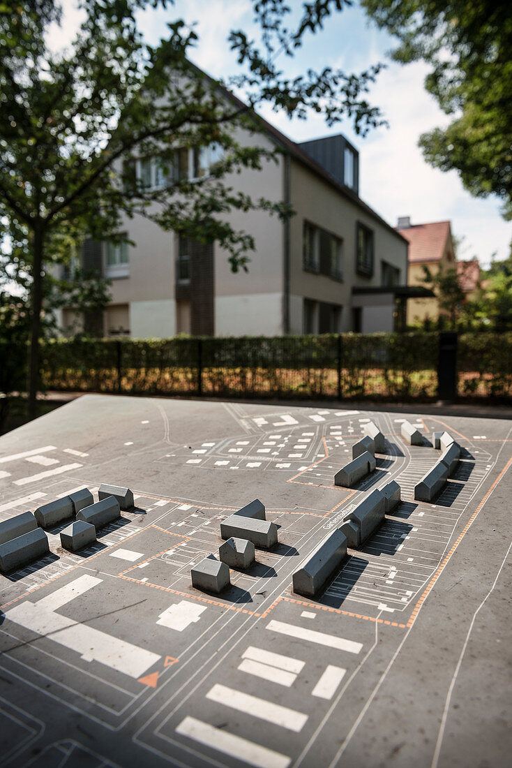 UNESCO World Heritage Social Housing in Berlin’s outskirts, model of Falkenberg, Berlin, Germany