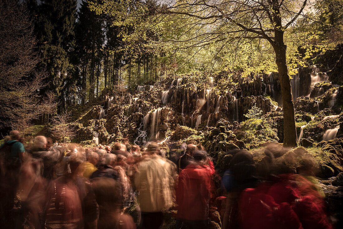 UNESCO Welterbe Bergpark Wilhelmshöhe, Steinhöfer Wasserfall, Kassel, Hessen, Deutschland