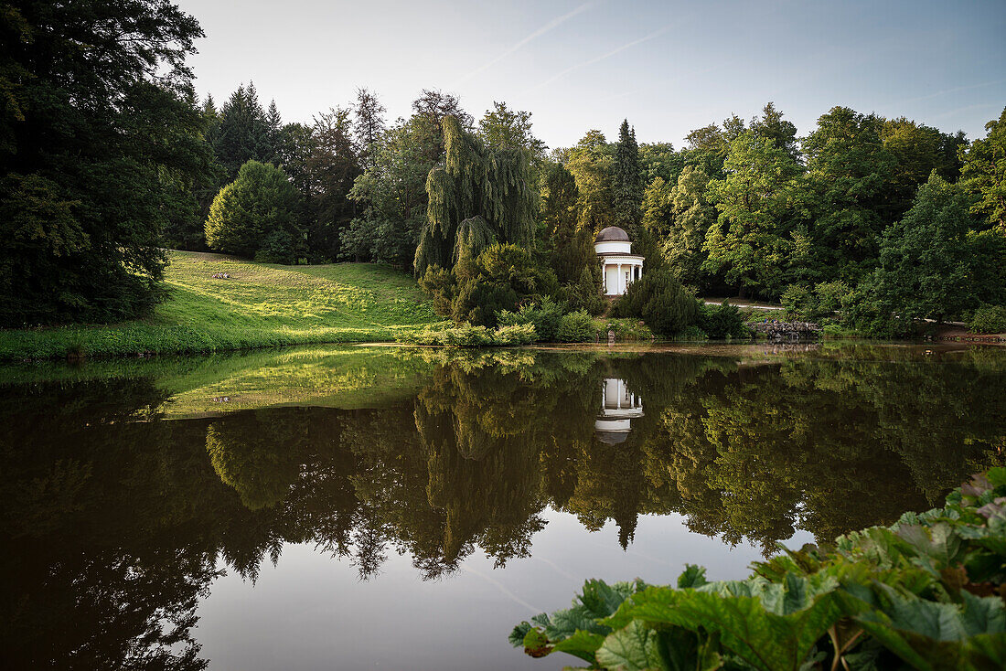 UNESCO World Heritage Wilhelmshoehe mountain park, Jussow temple, Kassel, Hesse, Germany